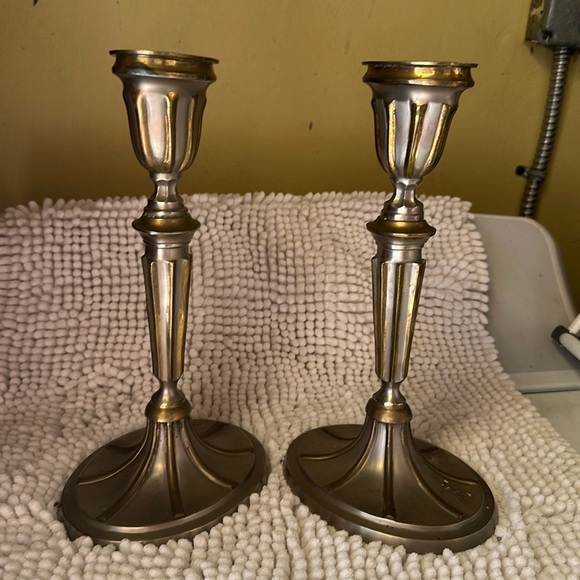 Other - Pewter and Brass Candlestick
Holders -